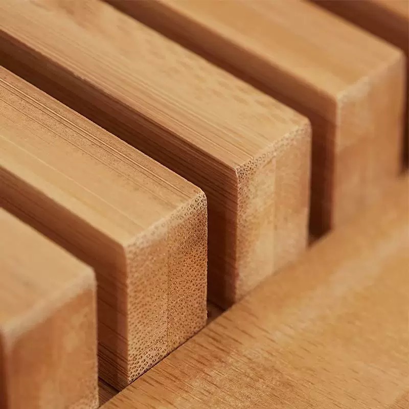 Bambusmesser im Schubladenblock, Aufbewahrung für 5 Messer, Küche, Tabletop -Organizer