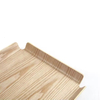 Große quadratische Form Fruchtbrot Weiden Holz Servierschale