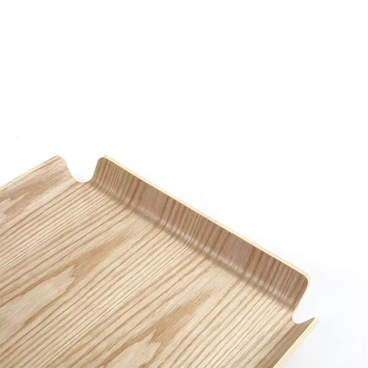 Große quadratische Form Fruchtbrot Weiden Holz Servierschale
