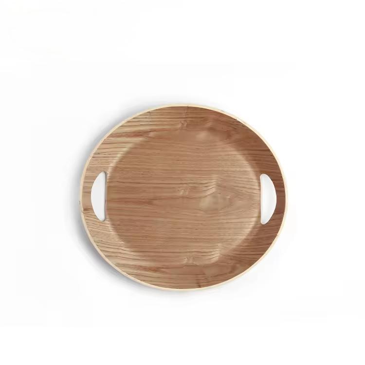 Custom gestaltete Willow -Holzkost -Servierschale