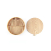 4 Slot Custom Logo Willow Walnuss Holz Bangel Uhr Aufbewahrung Schmuckschatulle mit Spiegel