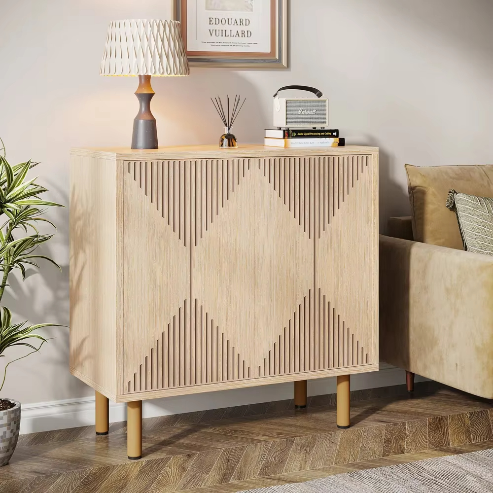 Elegant Modern Cabinet with Geometric Design