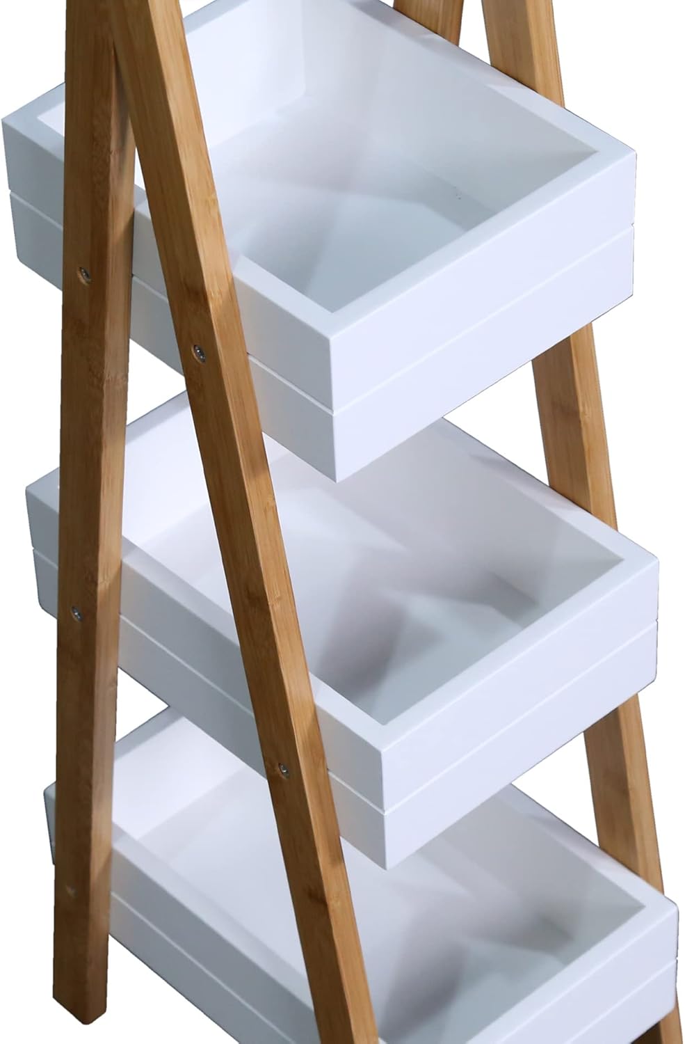 Beliebtes 3-stufiges Holzregal-Regal Bad Cornerregal