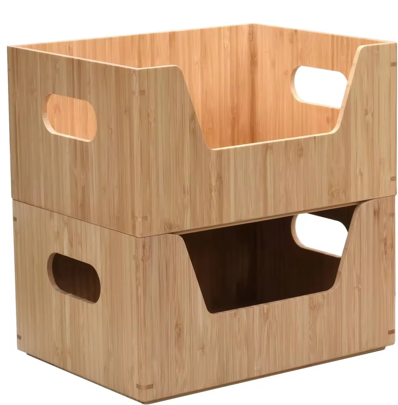 Moderne Holzhandwerkskiste mit elegantem Engelsmuster 