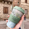 Bambusfaser biologisch abbaubare wiederverwendbare Kaffee -Reisebecher Tasse